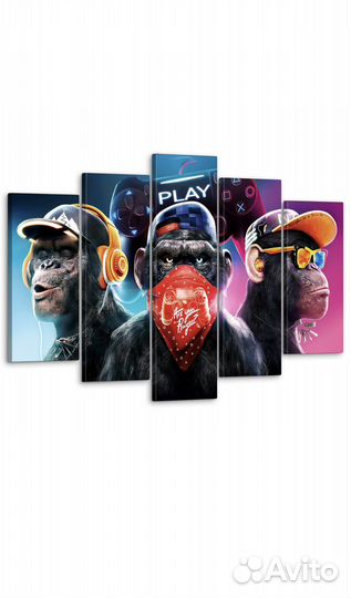 Модульные картины для интерьера на стену