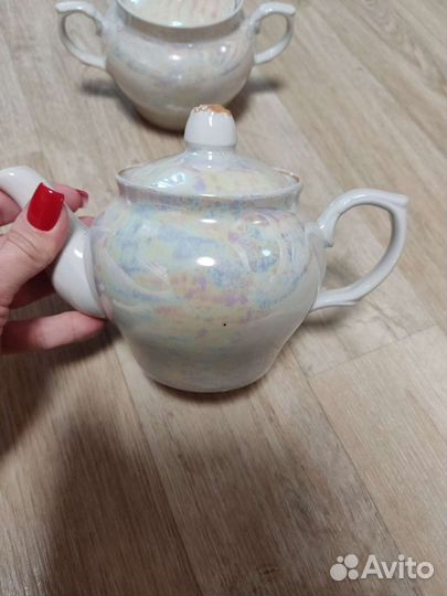 Чайники и сахарница фарфор СССР