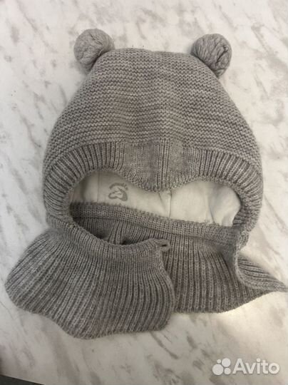 Шапка зимняя для мальчика 54 56