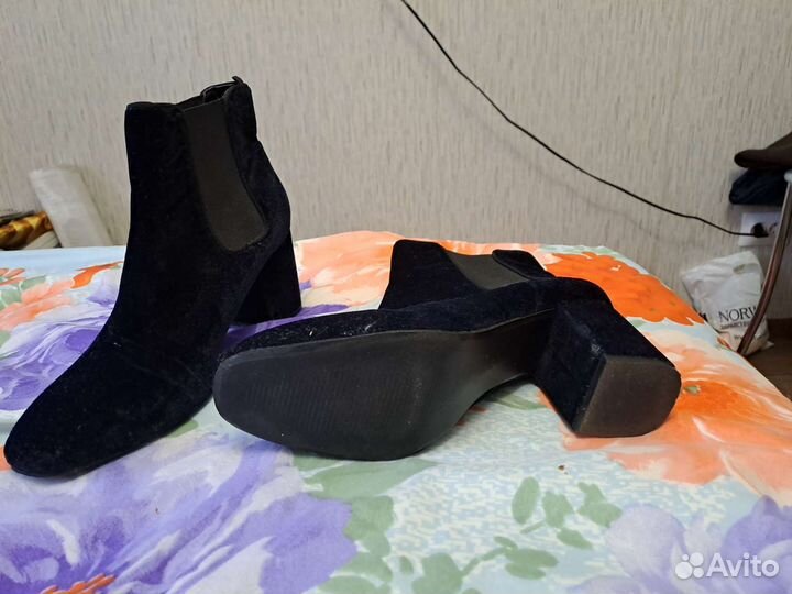 Ботильоны бархатные р. 39
