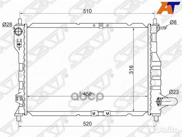 Радиатор Chevrolet Spark 05-10 / Daewoo Matiz 9