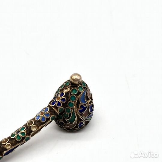 Старинная серебряная трубка, 84 проба