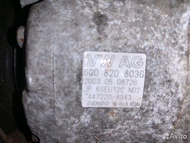 Компрессор кондиционера Volkswagen Polo 4 1.2 I