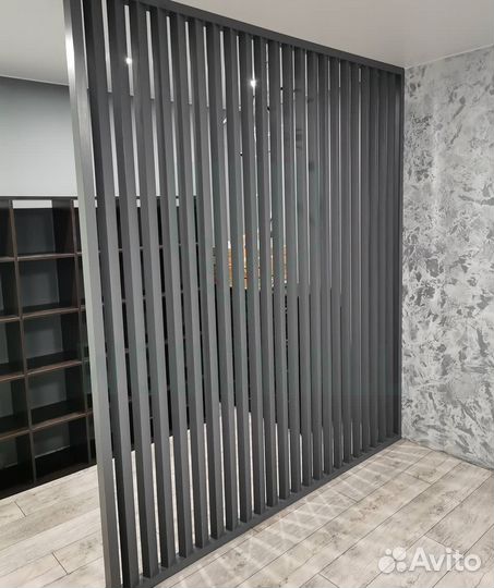 Декоративные реечные перегородки мдф