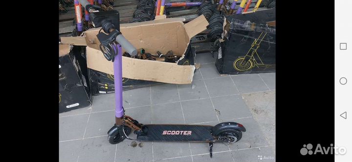 Самокат взрослый электрический бу