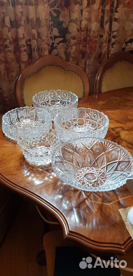 Хрустальные салатники СССР