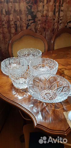 Хрустальные салатники СССР