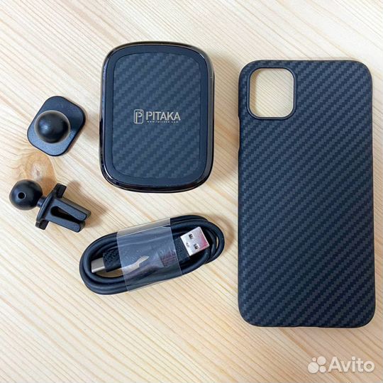 Чехол Pitaka iPhone 11 Pro/ 11 Pro Max + Держатель