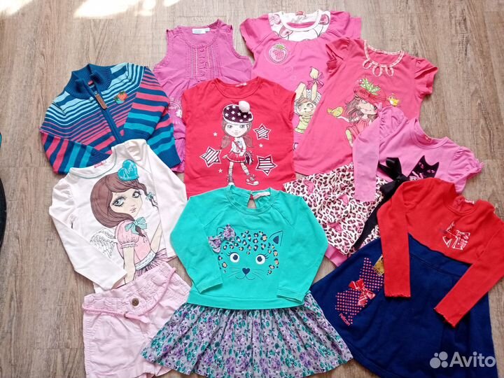 Вещи для девочки пакетом 92-98