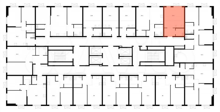 Квартира-студия, 25,5 м², 33/33 эт.