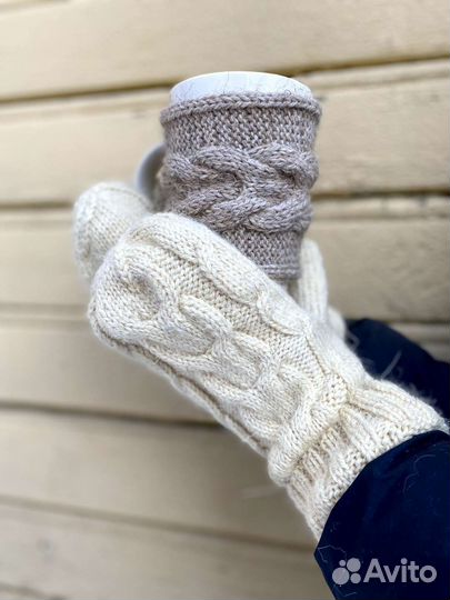 Варежки шерстяные на заказ