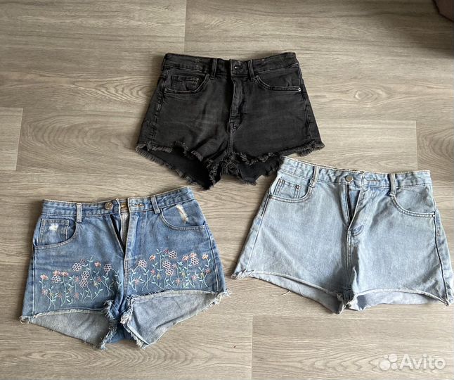 Шорты джинсовые пакетом H&M