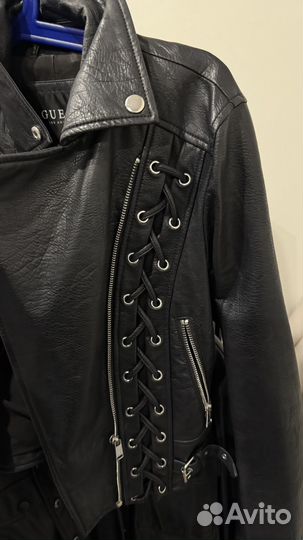 Кожаная куртка guess женская