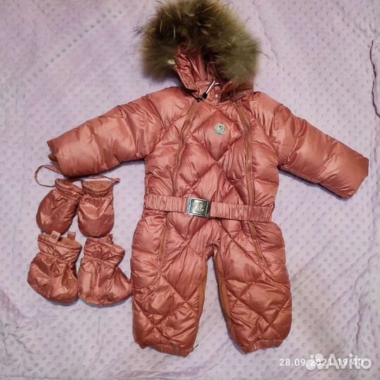 Зимний комбинезон для девочки 80-86