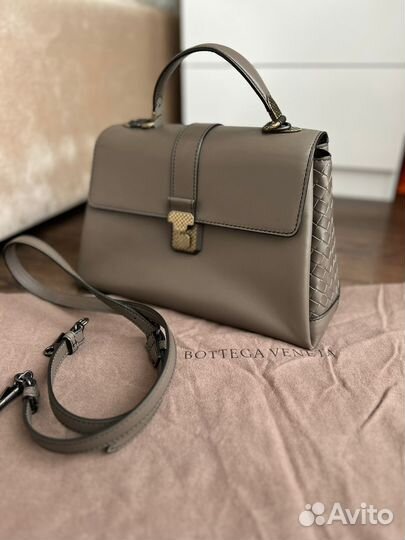 Сумка женская Bottega Venetta серая оригинал