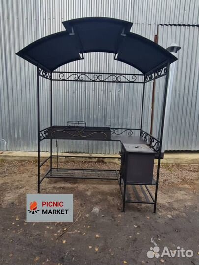 Кованые мангалы с крышей