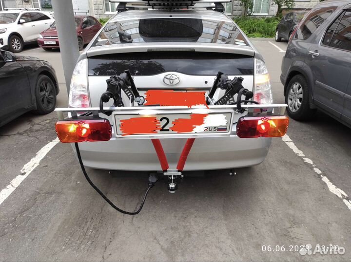 Рамка под гос номер с задними фонарями