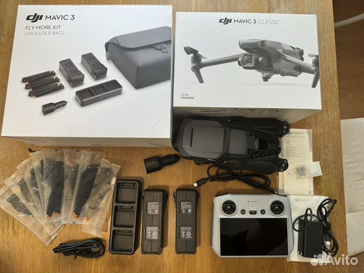 Квадрокоптер dji мавик 3 classic +fly more kit