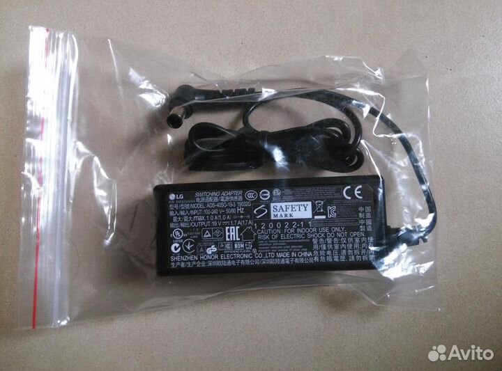 Блок питания LG 19V 1.7A ADS-40SG-19-3, 24MP55va