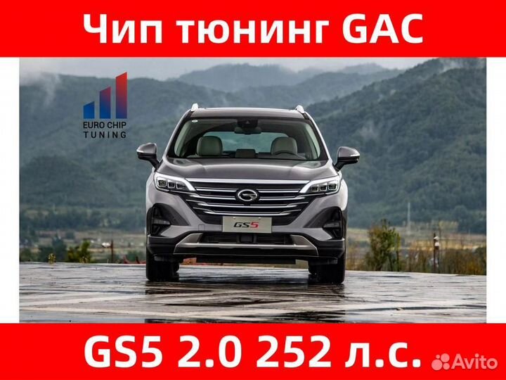 Чип тюнинг GAC GS5 2.0 252 лс