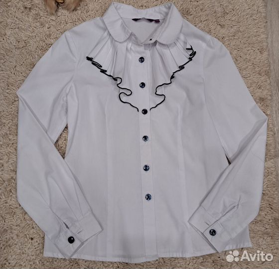 Школьная блузка для девочки на 134