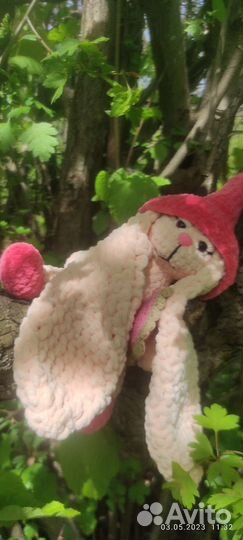 Мягкая игрушка заяц