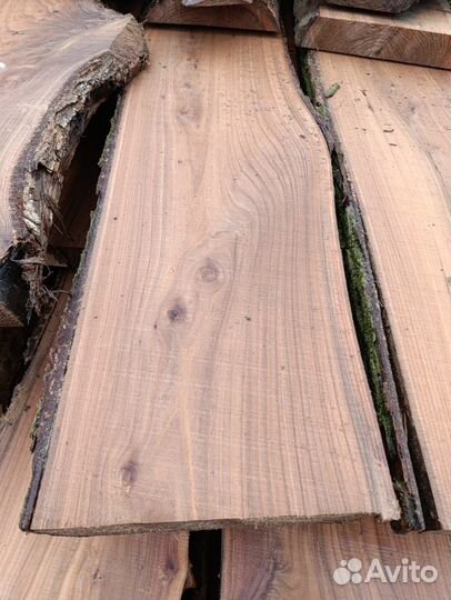 Сырая доска карагач (темная)
