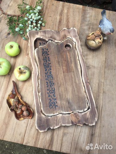 Поднос деревянный