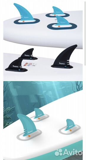 Плавники для сап борд Funwater 3 шт комплект