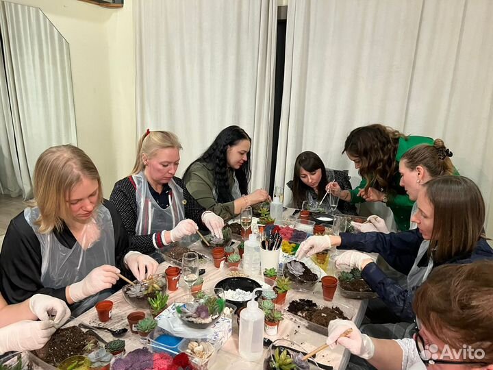 Мастер класс по флорариумам с водоемом