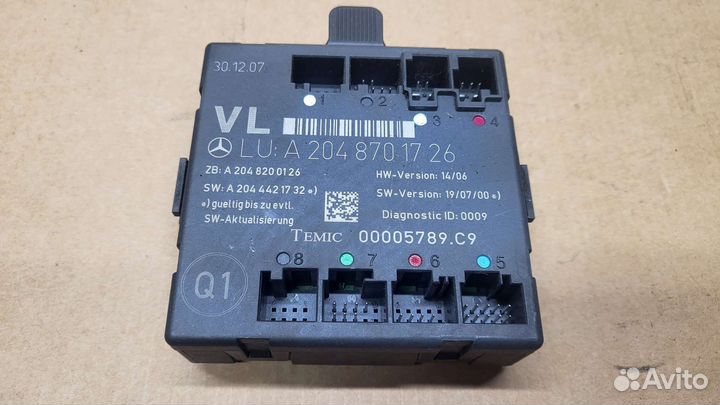 Блок двери mercedes С 204