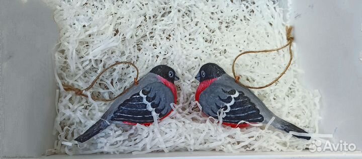 Снегирь ватная игрушка