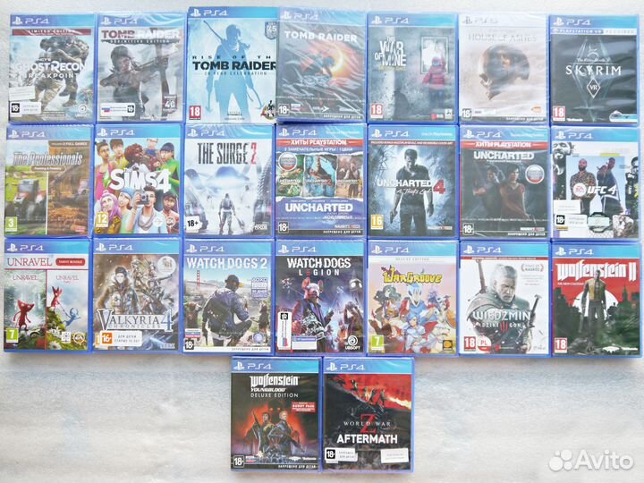 Лицензионные игры на PS4/PS5 (новые и б/у) (почта)