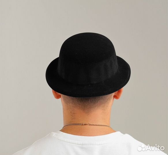 Карнавальная шляпа из пластика, котелок