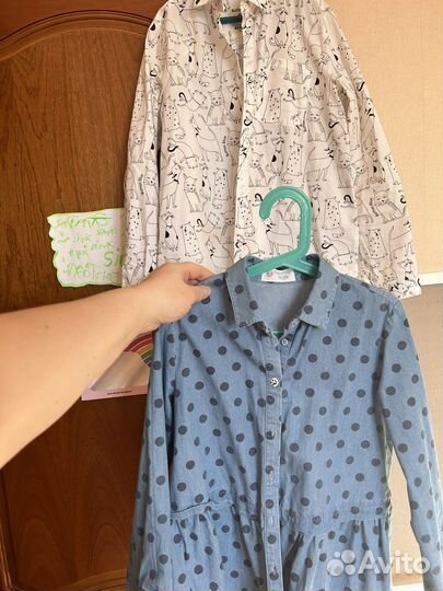 Рубашки для девочки размер 10 лет