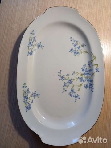 Блюдо фарфор/хрусталь СССР. 8 шт