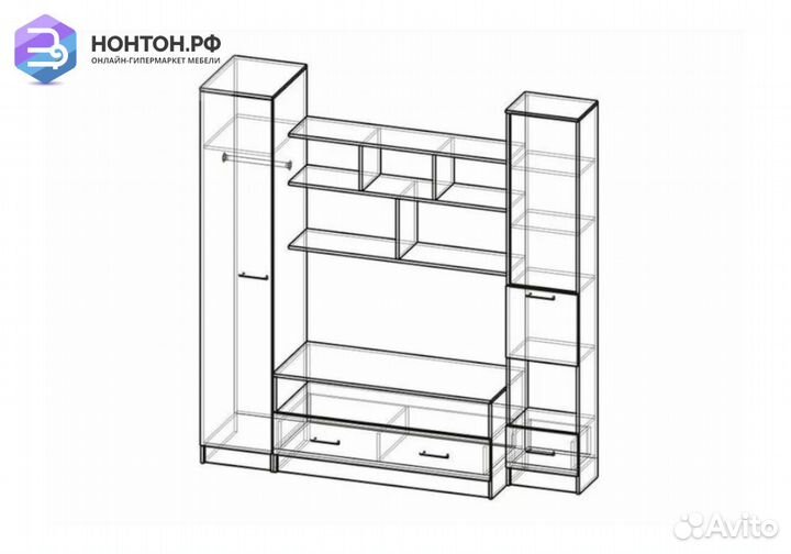 Гостиная Магна ясень шимо светлый / ясень шимо тем