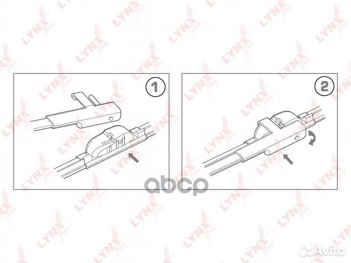 Комплект бескаркасных щеток стеклоочистителя 60
