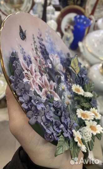 Объемная настенная тарелка «Цветочное Попурри»