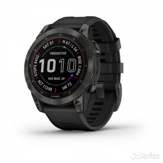 Garmin fenix 7 Sapphire solar carbon grey