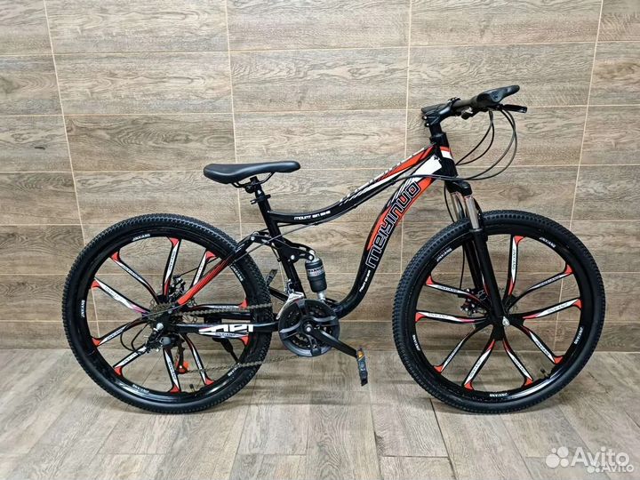 Горный велосипед с литыми Черно-красный