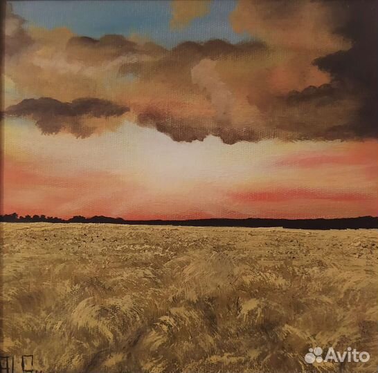 Картина маслом на холсте пейзаж