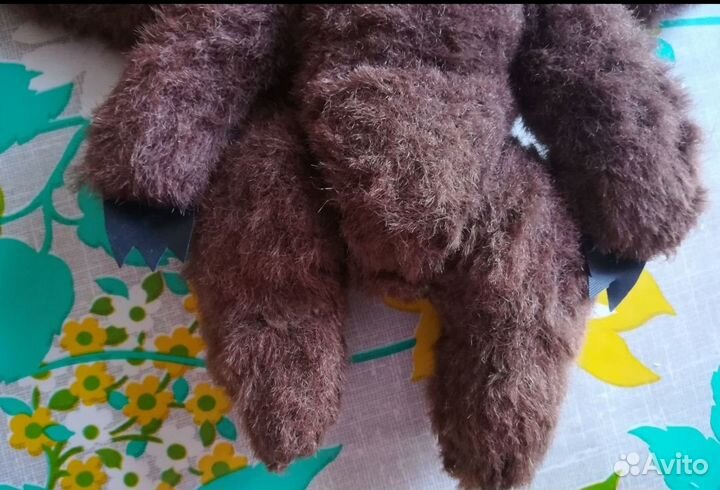 Игрушка СССР чебурашка 30см набивная ватой с рисов