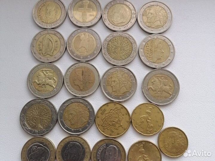 Монеты евро