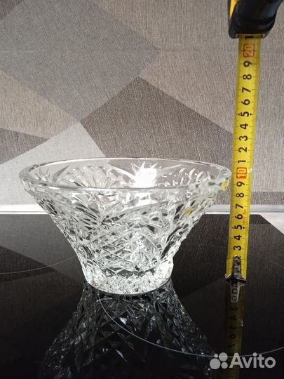 Ваза хрустальная