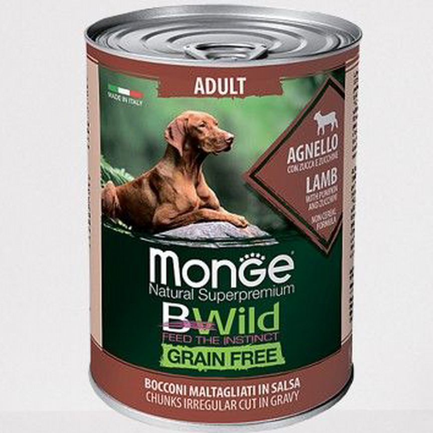 Влажный корм Monge Dog BWild (консервы)