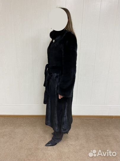 Шуба из стриженной норки в отличном состоянии
