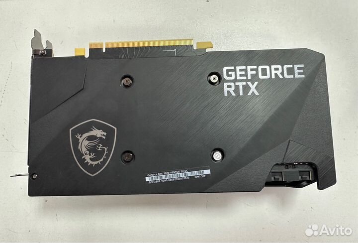 Видеокарта бу MSI Ventus RTX3070 2X 8 gb