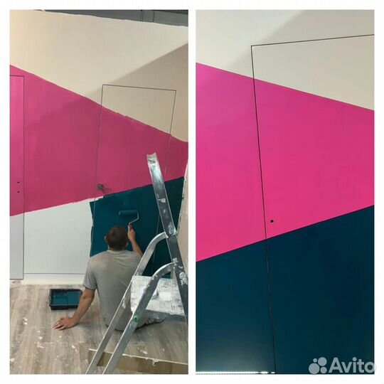 Скрытые межкомнатные двери под покраску