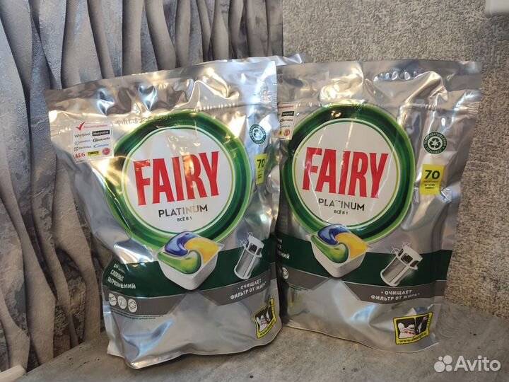 Fairy Platinum капсулы для посуд машин 70 шт